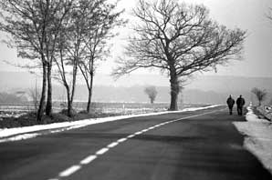 Loire Road two men-Normandy-James O'Mara